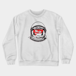 Dope Skulls character wearing a astronaut helmet illustration Crewneck Sweatshirt